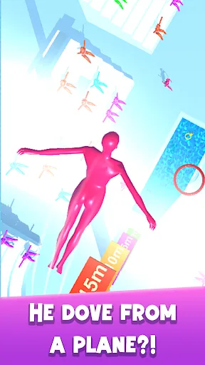 Gameplay screenshot 1 from Purple Diver - Sports game